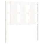 vidaXL Cadre de lit sans matelas blanc bois de pin massif