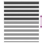 vidaXL Store zèbre noir 120x150 cm largeur du tissu 115 9 cm polyester