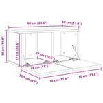 vidaXL Ensemble meuble TV 4 Pièces Chêne artisan Moyen 60 x 30 x 30.5 cm
