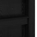 vidaXL Cadre de lit superposé avec bureau Chêne noir 80 x 200 cm