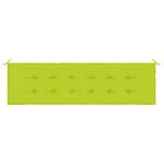 vidaXL Coussin de banc de jardin vert brillant 180x50x3cm tissu oxford