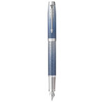 PARKER IM Premium Polar  Stylo plume  Dégradé de gris  plume moyenne  encre bleue  Coffret cadeau