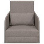 vidaXL Canapé-Lit de Sol 2-en-1 Taupe 65x80x83 cm Tissu