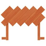 vidaXL Tête de lit cire marron 100 cm bois massif de pin