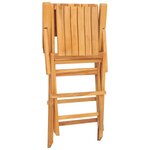 vidaXL Chaises de jardin pliantes lot de 8 55x61x90cm bois massif teck