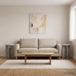vidaXL Support de Plante 2 pièces Gris béton Ø29 5 x 40 cm