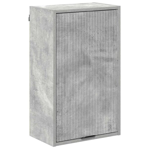 vidaXL Cabinet de salle de bain Gris béton 39 x 23 5 x 65 cm