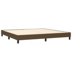 vidaXL Sommier à lattes de lit matelas et LED Marron foncé 200x200 cm
