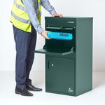 Boîte à colis Extra Large Vert 2 portes Acier galvanisé SMART PARCEL BOX®