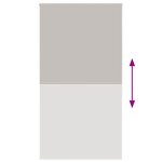 vidaXL Store enrouleur de douche 130x240 cm largeur du tissu 126 cm