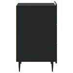 vidaXL Cabinet de chevet Noir 43 x 41 x 68 cm Bois d'ingénierie