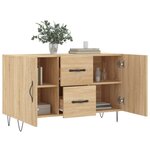 vidaXL Buffet chêne sonoma 100x36x60 cm bois d'ingénierie