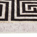 vidaXL Tapis lavable antidérapant 120x180 cm beige clair