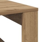 vidaXL Table basse chêne artisanal 100x100x35 cm bois d'ingénierie