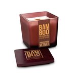 Bougie bambou heart and home bois ambre et vétiver
