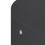 vidaXL Grand Pot en Métal Noir Noir Métal Grand