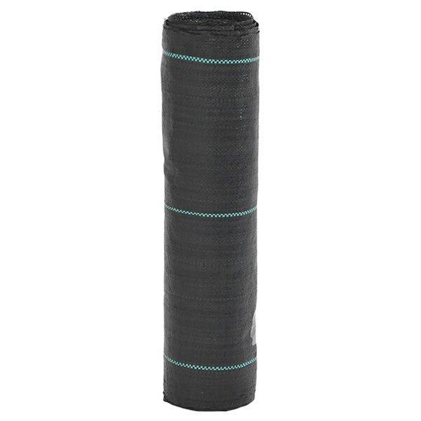 vidaXL Membrane anti-mauvaises herbes noire 0 5 x 100 m PP