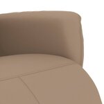 vidaXL Fauteuil inclinable avec repose-pieds cappuccino similicuir