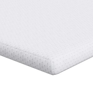 vidaXL Surmatelas Blanc 140 x 200 cm Tissu Jacquard