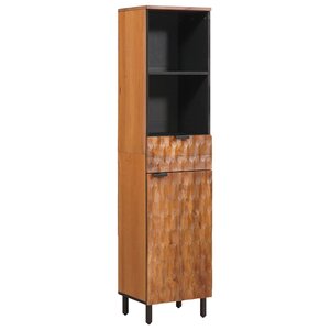 vidaXL Armoire de salle de bain avec étagère Marron 38 x 33 x 160 cm