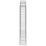 vidaXL Paniers à gabions arqués 6 Pièces 200x50x180/200 cm Fer galvanisé