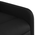 vidaXL Fauteuil inclinable Noir Similicuir