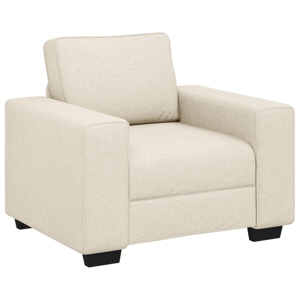 vidaXL Canapé avec coussin avec oreiller Beige 100 x 77 x 82 cm Lin