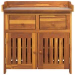 vidaXL Armoire de jardin Marron 78 x 36 5 x 78 cm Bois d'Acacia Massif