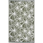 Esschert Design Tapis d'extérieur 241x152 cm Motif floral OC21