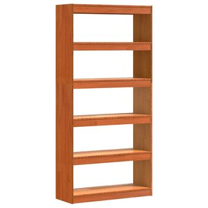 vidaXL Bibliothèque Brun cire 80 x 30 x 167 5 cm Pin massif