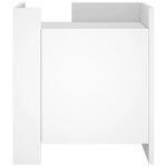 vidaXL Table de chevet blanc 45x50x50 cm bois d’ingénierie