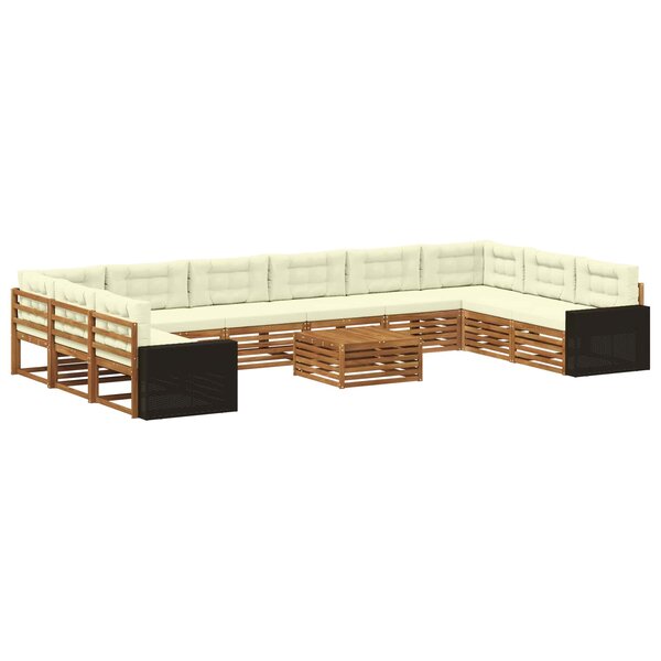 vidaXL Ensembles de canapés 11 pc Bois d'Acacia Massif