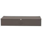 vidaXL Boîte de rangement 24 Pièces Gris 100 x 50 x 18 cm Tissu intissé