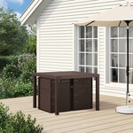 vidaXL Chaises de jardin salle à manger 2 Pièces Marron et gris clair PP