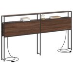 vidaXL Tête de lit de rangement Chêne marron 180 cm Bois d'ingénierie