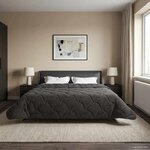 vidaXL Duvet d'hiver 240 x 260 cm Hiver Anthracite Respirant