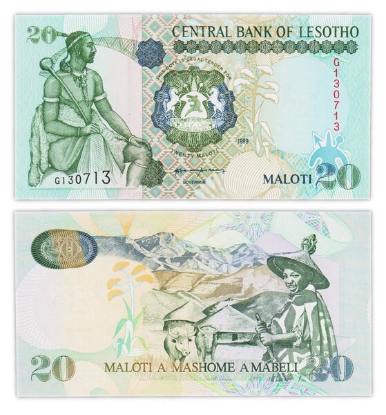 Billet de Collection 20 maloti 1999 Lesotho - Neuf - p16b