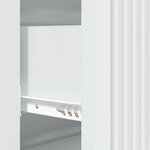 vidaXL Armoire à tiroirs Blanc 66 x 34 5 x 90 cm Bois d'ingénierie