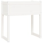 vidaXL Jardinière Blanc 78x40x81 cm Bois massif de pin