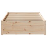 vidaXL Cadre de lit sans matelas 100x200 cm bois massif de pin