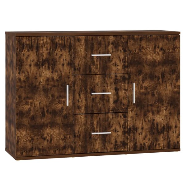 vidaXL Buffet Chêne fumé 91x29 5x65 cm Bois d'ingénierie