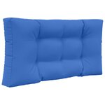 vidaXL Coussin de canapé d'extérieur Polyester Bleu royal 80 x 80 cm