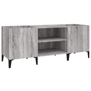 vidaXL Armoire à disques sonoma gris 121x38x48 cm bois d'ingénierie