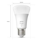 Philips hue blanc ampoules led connectées e27 - compatible bluetooth pack de 2