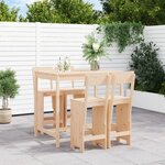 vidaXL Ensemble de bar de jardin 5 Pièces bois de pin massif