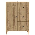 vidaXL Buffet Chêne artisanal 66 x 34 5 x 90 cm Bois d'ingénierie