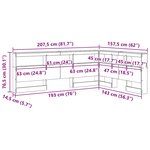vidaXL Tête de lit de rangement Chêne noir 140 cm Bois d'ingénierie