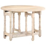 vidaXL Table à manger Rond 110x76 cm Bois de manguier massif