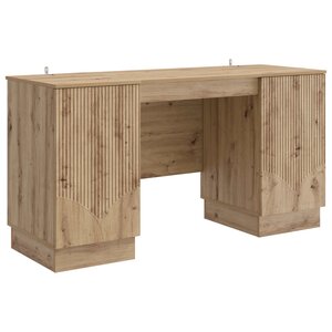 vidaXL Bureau Chêne artisanal 142 5 x 50 x 75 cm Bois d'ingénierie