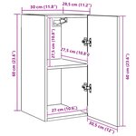 vidaXL Ensemble meuble TV 7 Pièces Chêne noir 30.5 x 30 x 60 cm